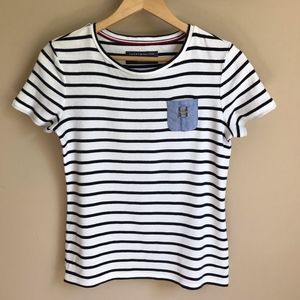 ❤️ Tommy Hilfiger Striped Pocket Tee